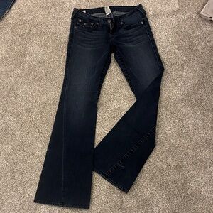 True Religion Women's Deep Indigo Boot Cut Jeans